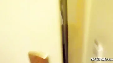 Hard sex session in the bedroom with the prostitute