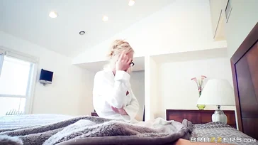 POV fuck in the hotel with sexy masseuse Brandi Love