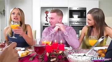 Family reunion ends with women fucking hard