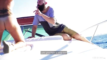 Spanish milf Gina Snake ends up fucking on this yacht