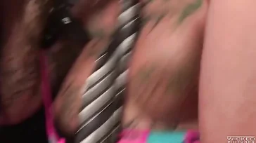 Bonnie Rotten enjoying two good cocks for herself
