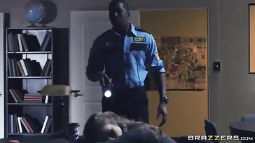 The black policeman catches the woman stealing and what a punishment he gives her!