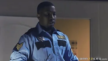 The black policeman catches the woman stealing and what a punishment he gives her!