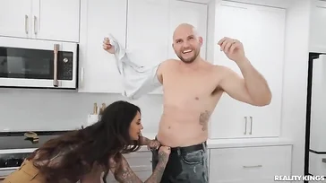 You're gonna drown me with those tits, now you'll find out!