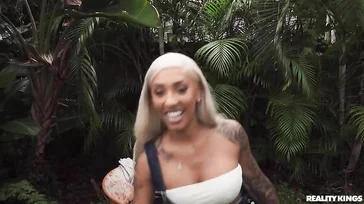 The gardener is very clumsy, she confuses the hoe with the cock