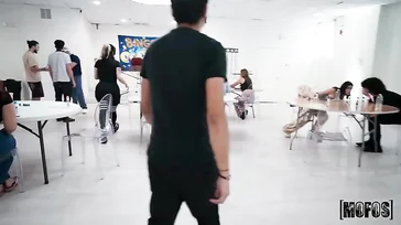 They called bingo! She celebrates by having sex right there