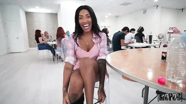 They called bingo! She celebrates by having sex right there