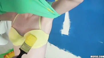 Wenn du mir hilfst, das Haus zu streichen, gebe ich dir einen Analsex