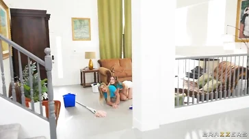 But look how dirty these two cleaning maids are.