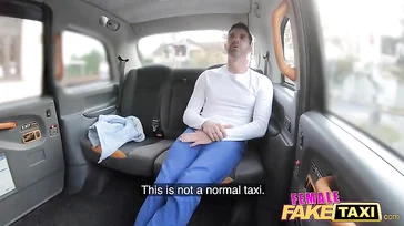 This time the taxi driver is a woman, and she is also very very horny.