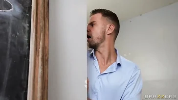 Mein Partner und ich haben einen heißen Kunden gefickt