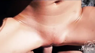 Sexy pareja amateur amante de la naturaleza follando al aire libre