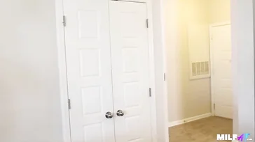 I'm talking to the neighbor and suddenly she starts touching my cock
