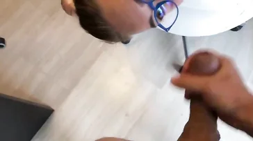 Working remotely from home and ejaculating on your girlfriend's face