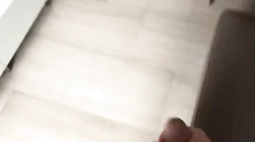 Working remotely from home and ejaculating on your girlfriend's face