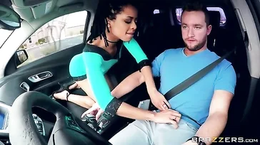 He can't hold back his desire and sucks me off when I'm driving!!
