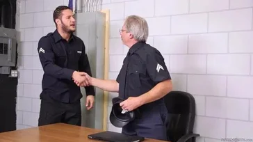This gifted policeman starts fucking hard in the cell..