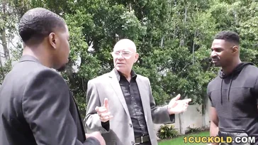 She is not happy with her husband, that's why we see her fucking with two black guys