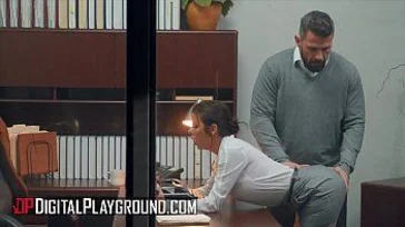 The secretary is always ready for her boss.