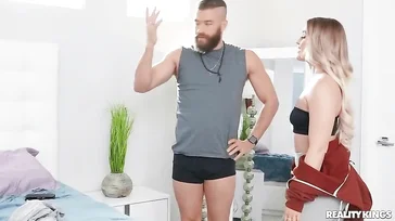 Roommates having a tremendous hardcore fuck..