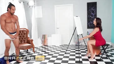 Il pittore rinuncia alla pittura! Lui preferisce scopare con la modella.