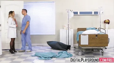 Cali Carter faz sexo com um dos funcionários do hospital.
