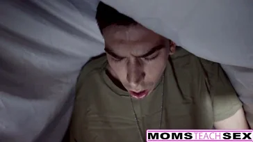 He has sex with two very hot thirty-somethings, ugh!