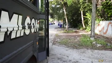 2 Schwägerinnen und die Schwiegermutter fahren in einen Safari-Van und werden verrückt