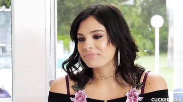 She fucks her stepbrother in the presence of her boyfriend