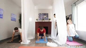 Yoga class has become a bacchanal