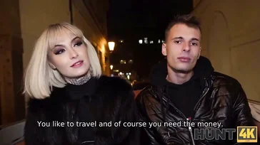 This Russian girl gives in to being fucked for some money